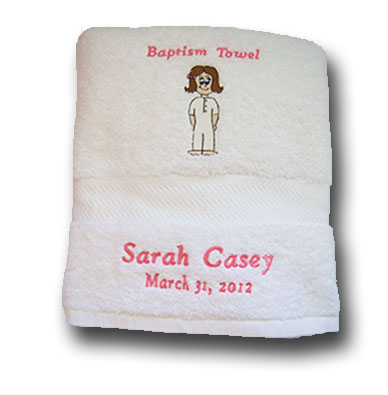 Baptism Towel-Girls